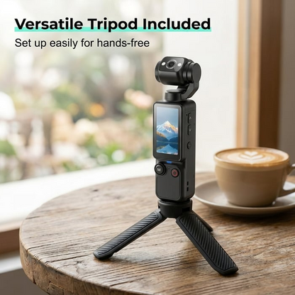 AI Pocket Camera with 180° Rotating Lens