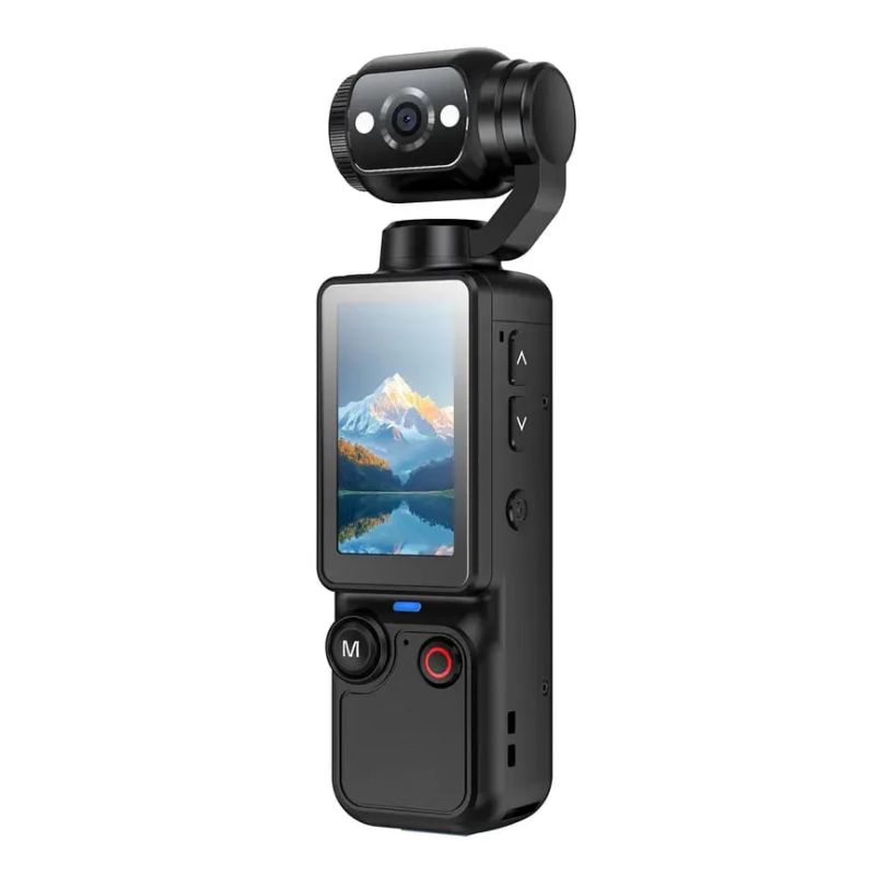 AI Pocket Camera with 180° Rotating Lens