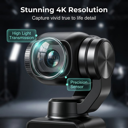 AI Pocket Camera with 180° Rotating Lens