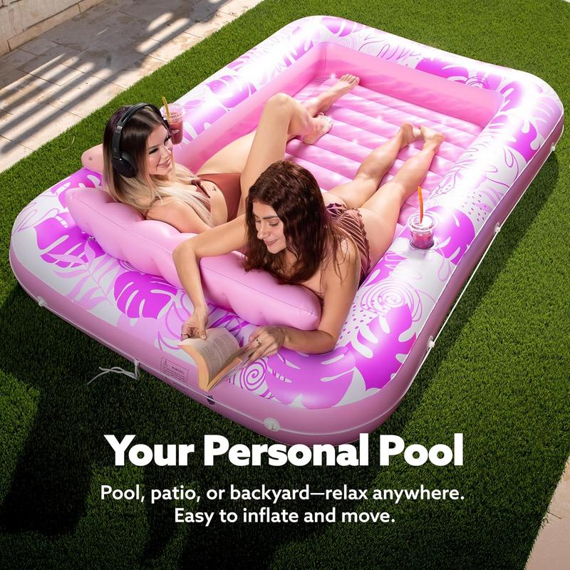The VIRAL inflatable tanning pool lounge