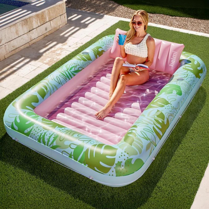 The VIRAL inflatable tanning pool lounge